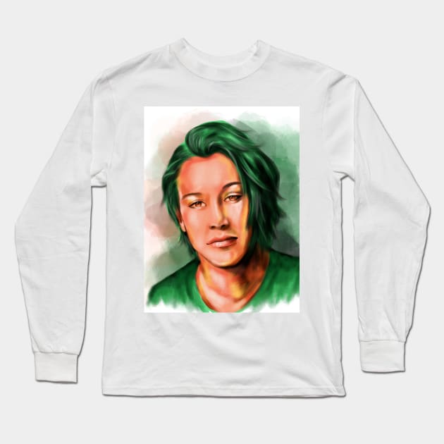 Keanu Reeves Long Sleeve T-Shirt by Svetlana Pelin